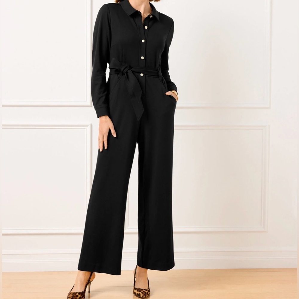Talbots Elegant Black Jumpsuit